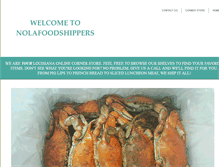 Tablet Screenshot of nolafoodshippers.com